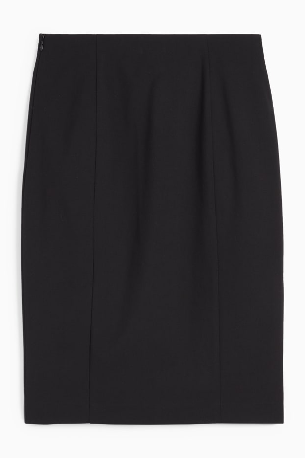 Femmes - Jupe crayon - extensible - Mix & Match - noir
