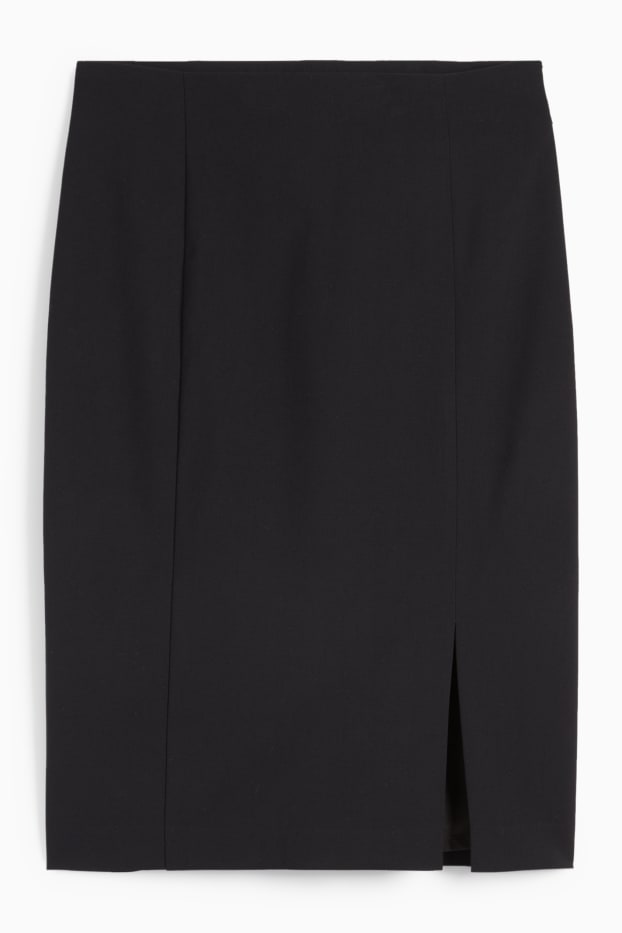 Femmes - Jupe crayon - extensible - Mix & Match - noir
