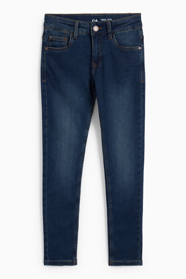 Kinderen: jongens - Skinny jeans - jeansdonkerblauw