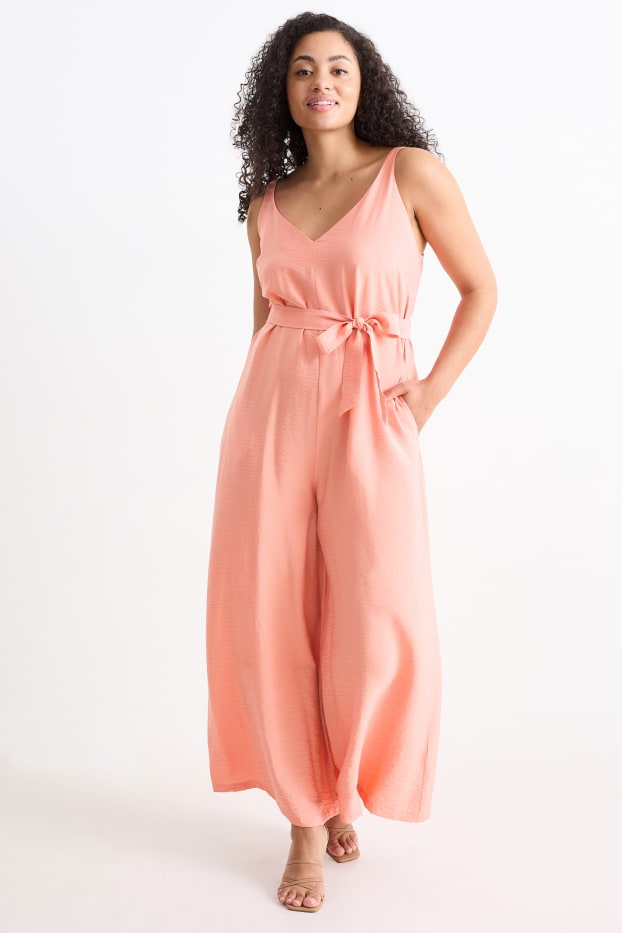 Women - Jumpsuit - dark rose