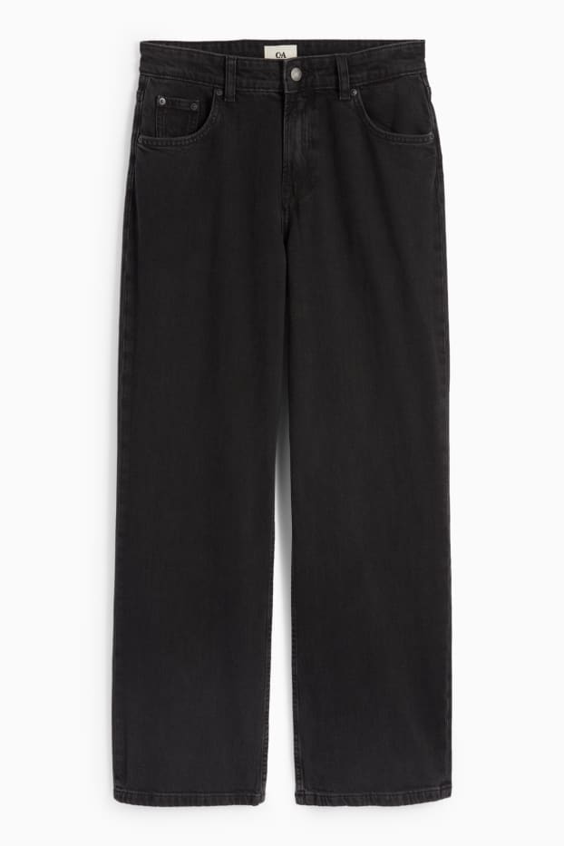 Femmes - Baggy jean - mid waist - jean gris foncé