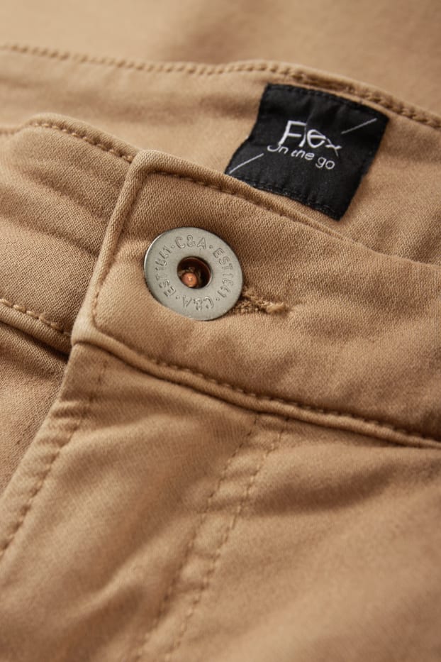 Uomo - Pantaloni - slim fit - Flex - LYCRA® - marrone chiaro