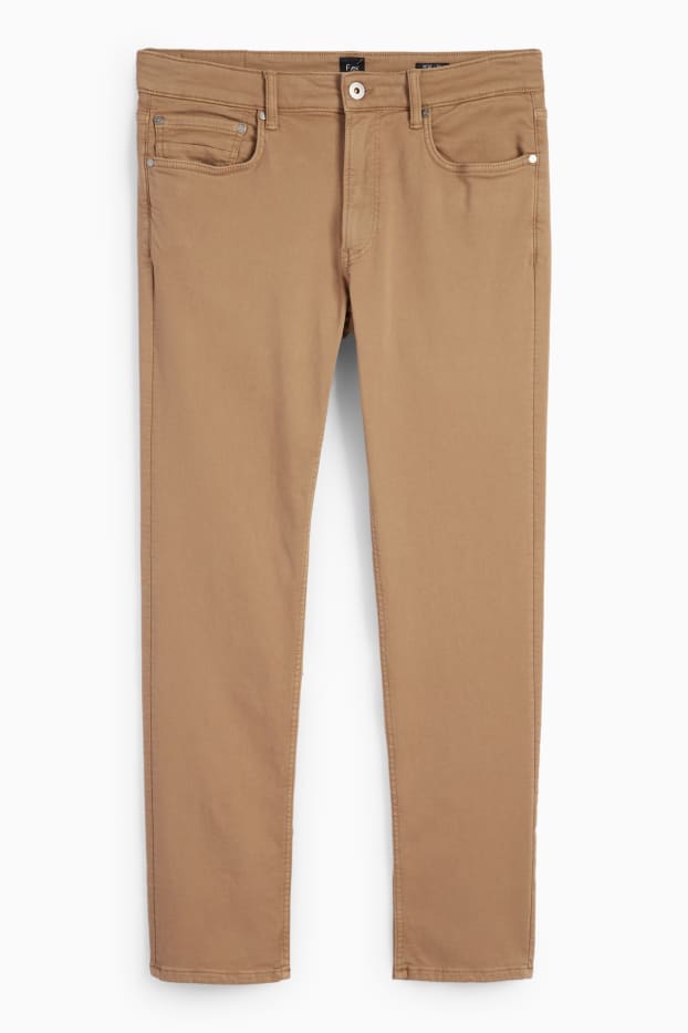 Uomo - Pantaloni - slim fit - Flex - LYCRA® - marrone chiaro
