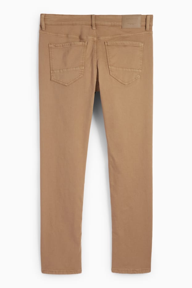 Uomo - Pantaloni - slim fit - Flex - LYCRA® - marrone chiaro