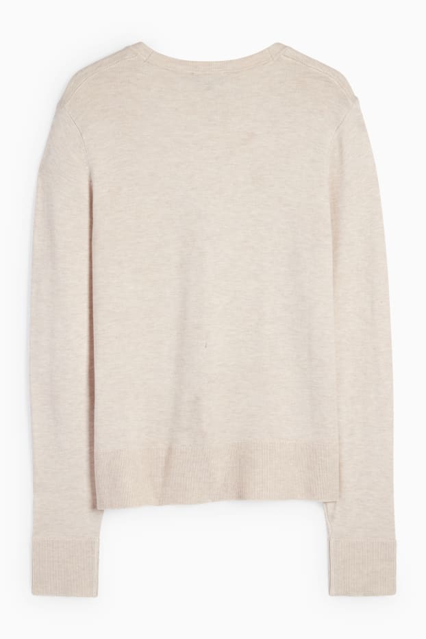 Women - Cardigan - light beige