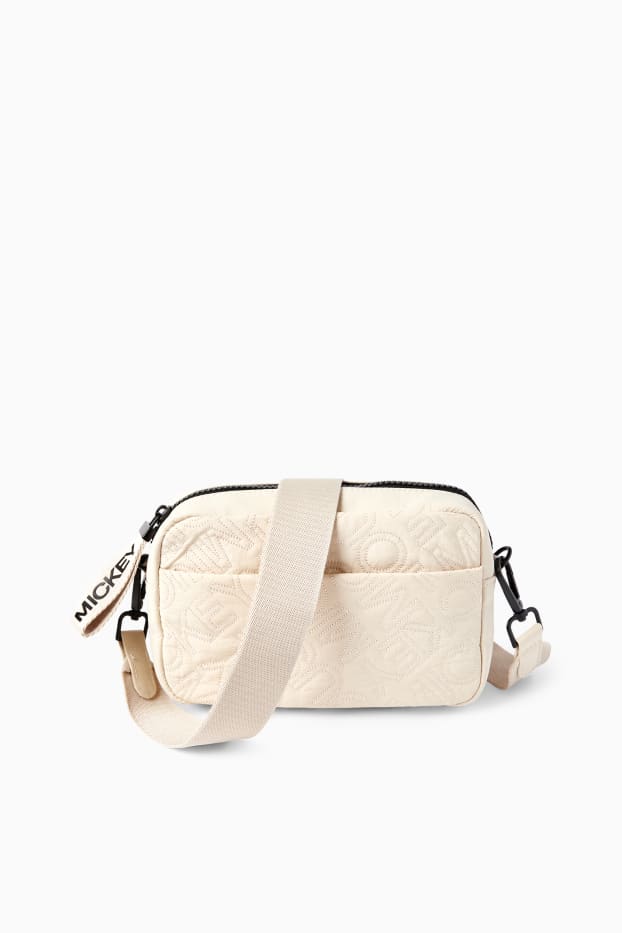 Femmes - Sac à bandoulière avec bandoulière amovible - Mickey Mouse - beige clair