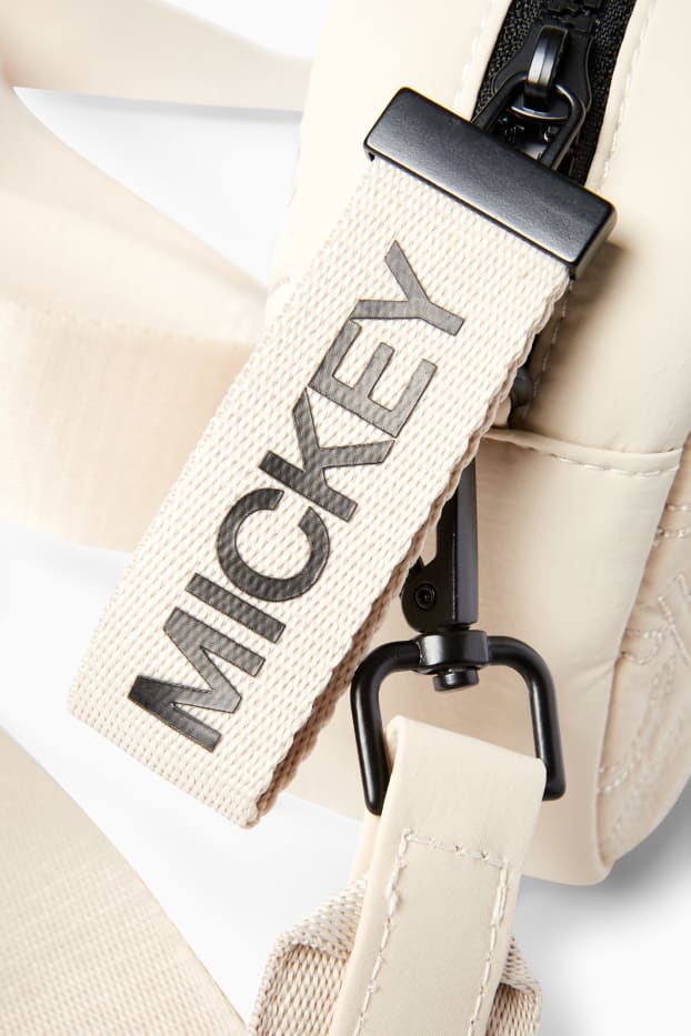 Femmes - Sac à bandoulière avec bandoulière amovible - Mickey Mouse - beige clair
