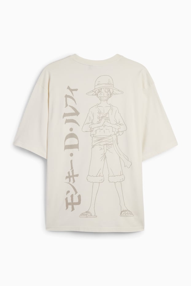 Uomo - T-shirt - One Piece - bianco crema