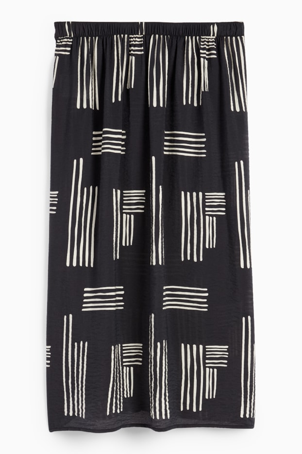 Femmes - Jupe portefeuille - à motif - noir