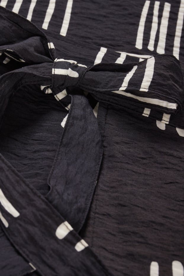 Femmes - Jupe portefeuille - à motif - noir
