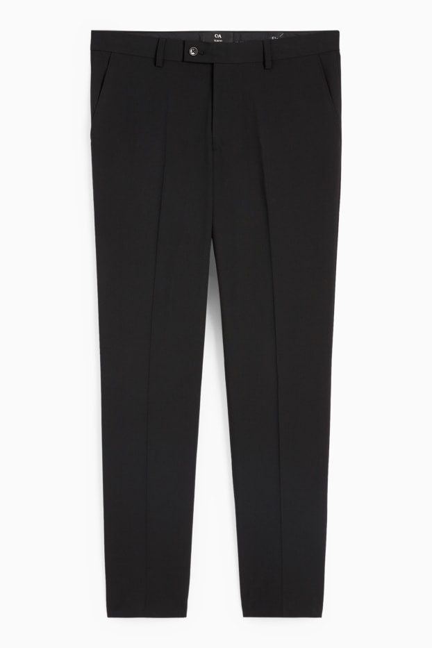 Men - Mix-and-match trousers - slim fit - Flex - 4 Way Stretch - LYCRA® - black