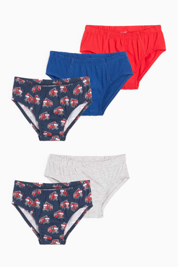 Children Boys - Multipack of 5 - fire engine - briefs - dark blue