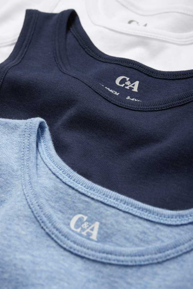 Kinder Jungen - Multipack 3er - Singlet - dunkelblau