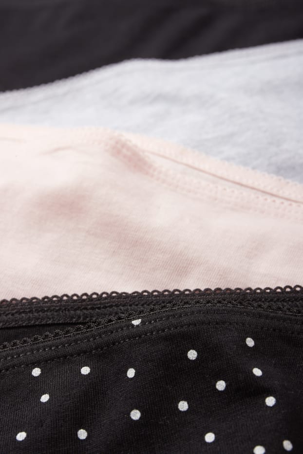 Femmes - Lot de 4 - culottes - noir