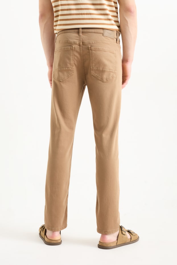 Uomo - Pantaloni - slim fit - Flex - LYCRA® - marrone chiaro
