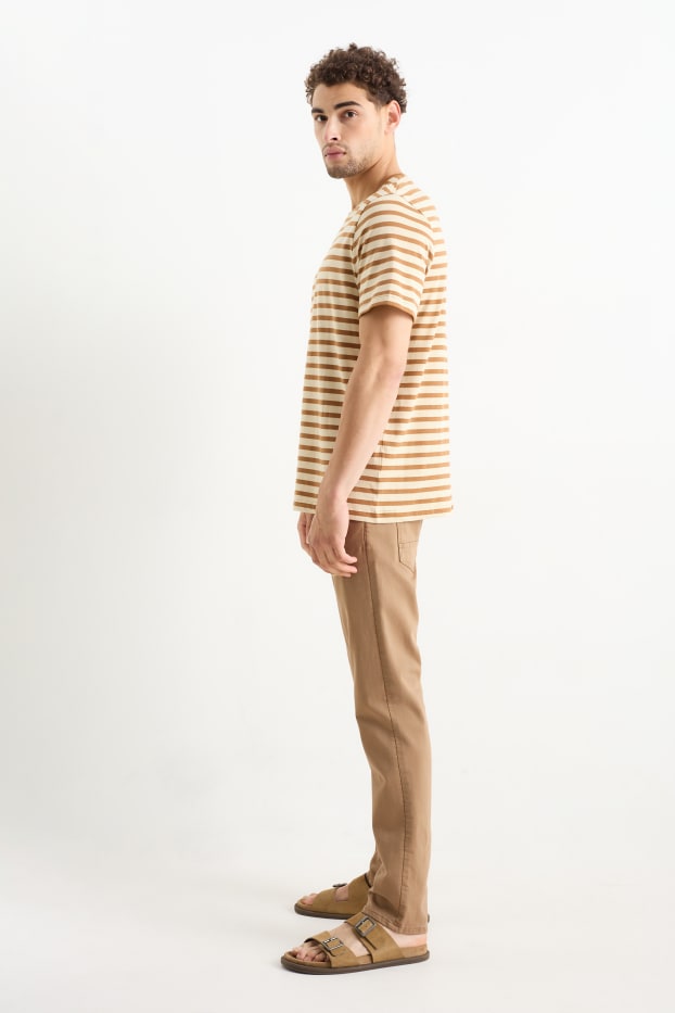 Uomo - Pantaloni - slim fit - Flex - LYCRA® - marrone chiaro