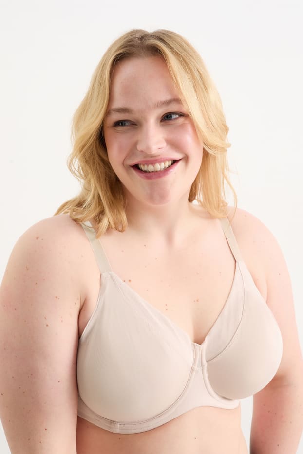 Femmes - Soutien-gorge minimiseur avec armatures - beige clair