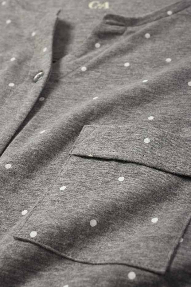 Femmes - Chemise de nuit - à pois - gris