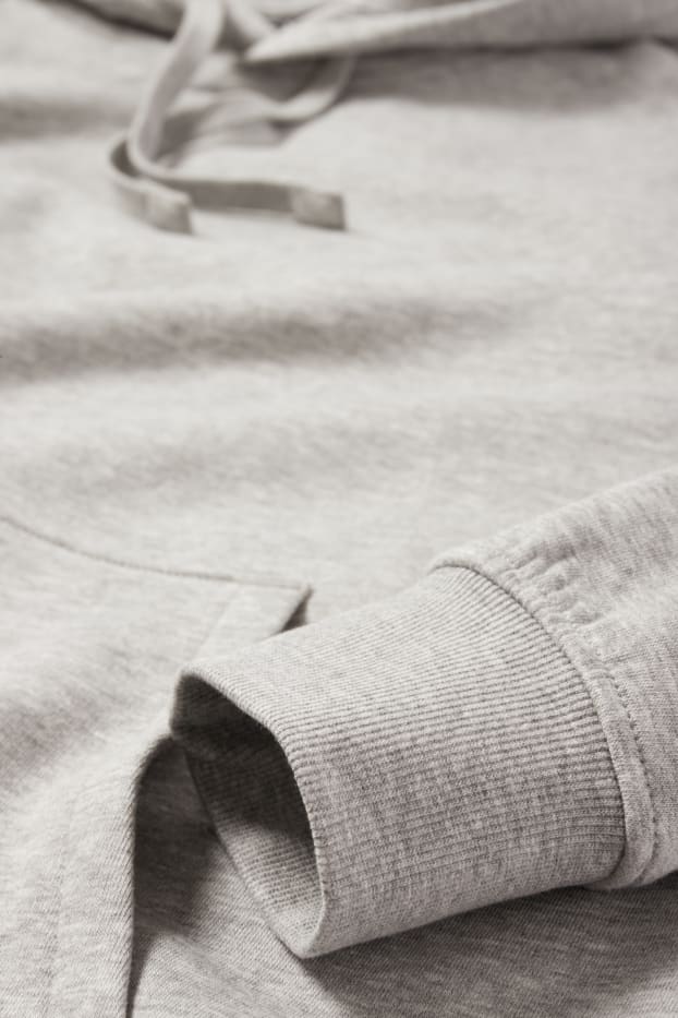 Herren - Hoodie - grau-melange