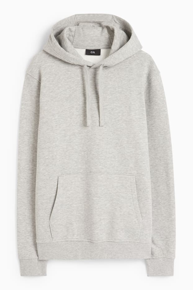 Herren - Hoodie - grau-melange