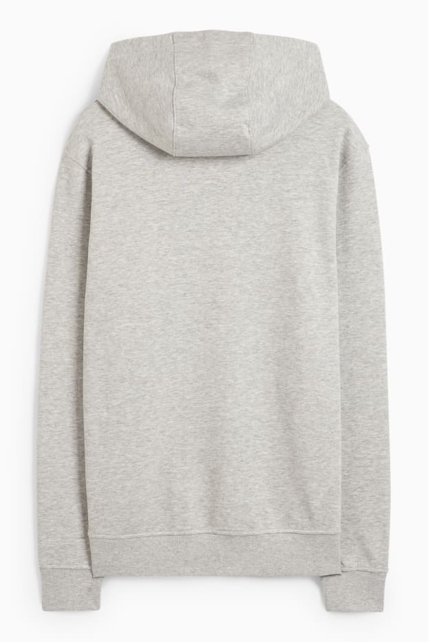 Herren - Hoodie - grau-melange