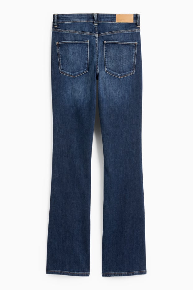 Femmes - Jean bootcut - mid waist - jean bleu foncé