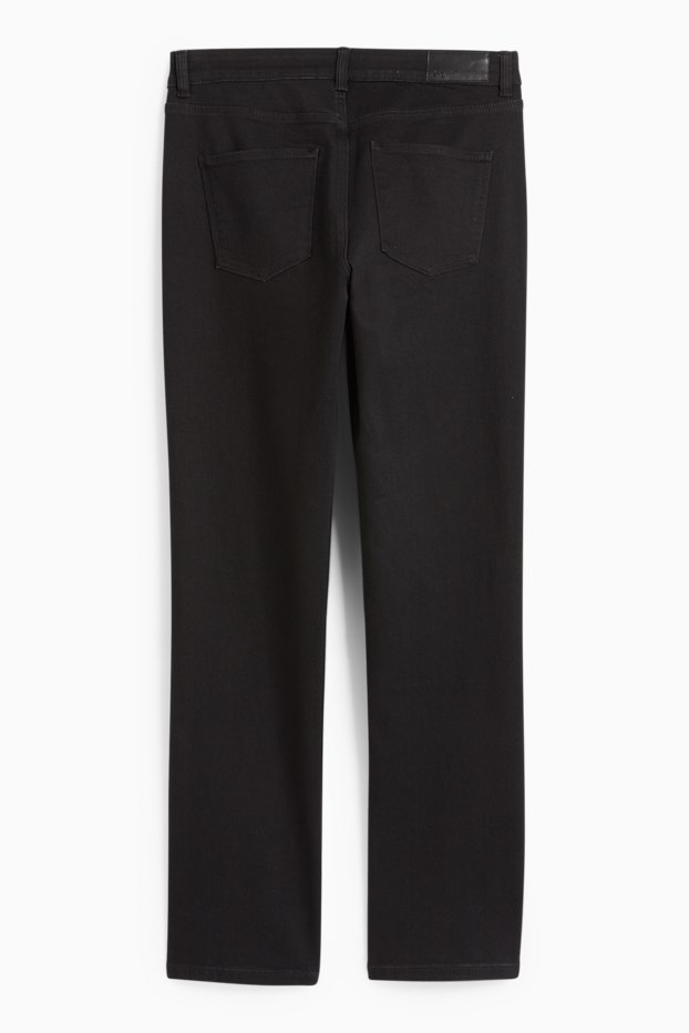 Femmes - Straight jean - mid waist - LYCRA® - noir