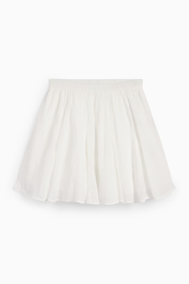 Femmes - Mini-jupe - blanc