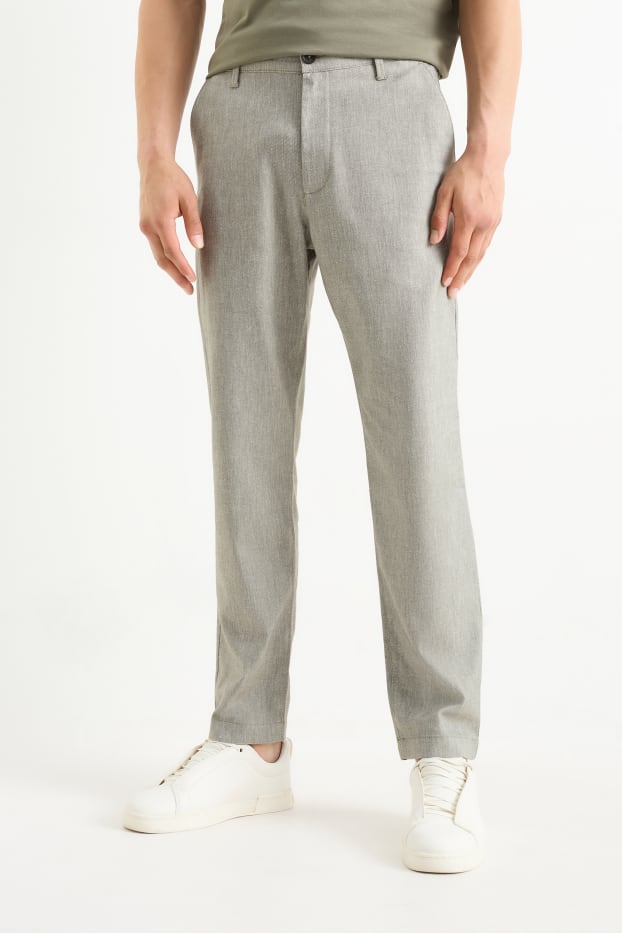 Heren - Chino - tapered fit - groen