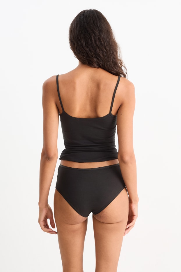 Dames - Set van 4 - hipster - zwart