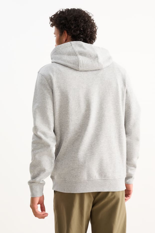 Herren - Hoodie - grau-melange