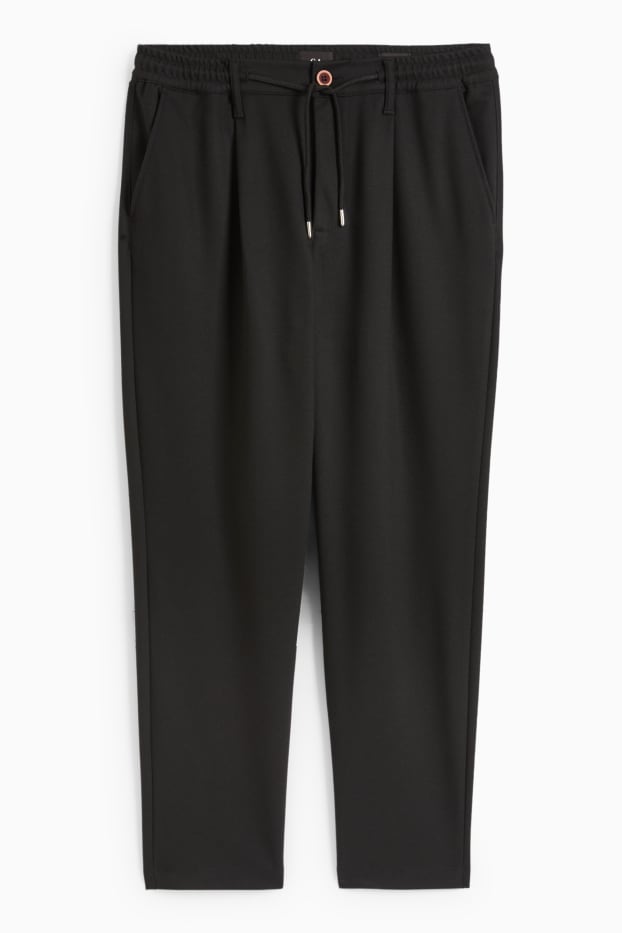 Heren - Chino - tapered fit - zwart