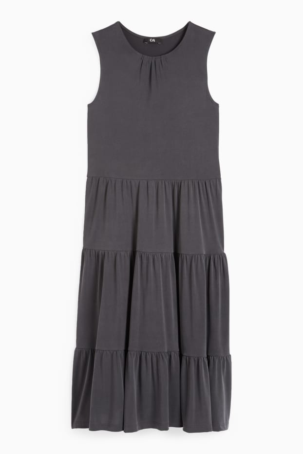 Damen - A-Linien Kleid - dunkelgrau