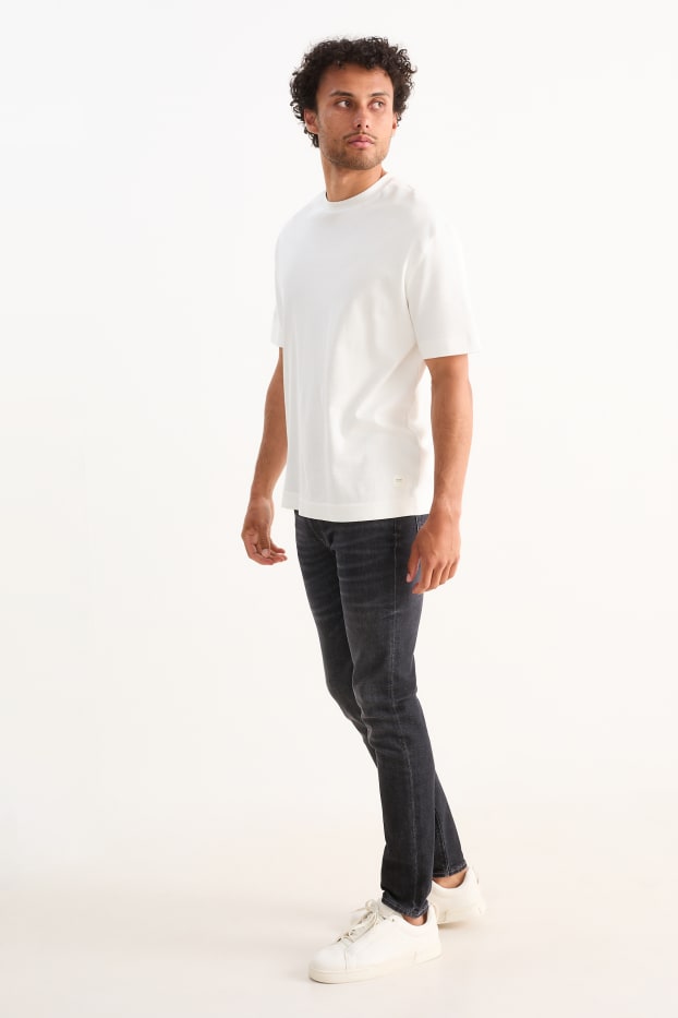 Bărbați - Skinny jeans - LYCRA® - denim-gri închis