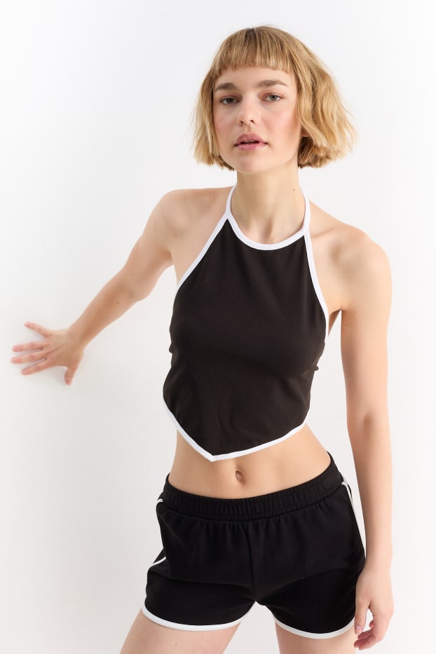Dona - Crop top - negre