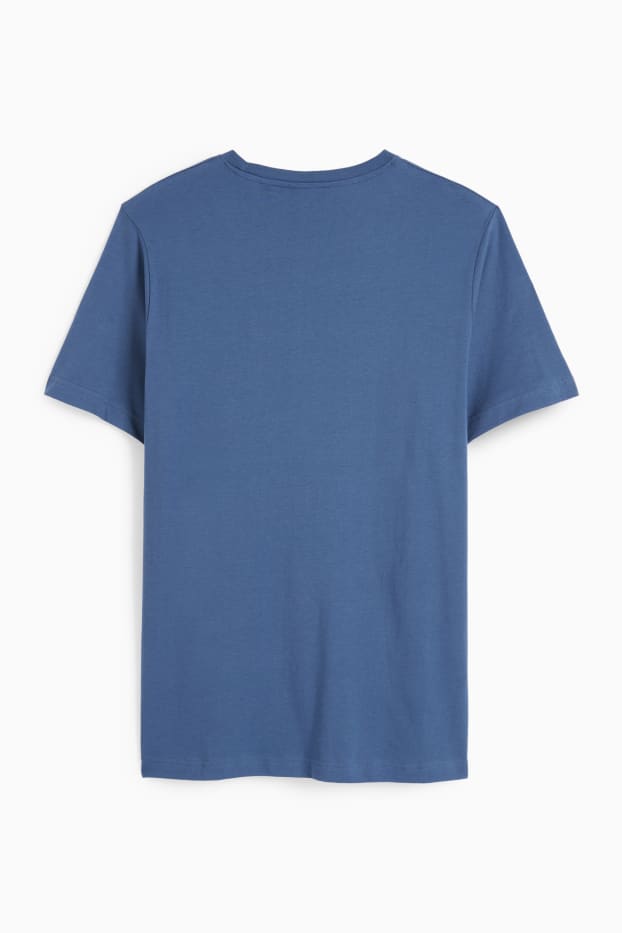 Heren - T-shirt - regular fit  - blauw