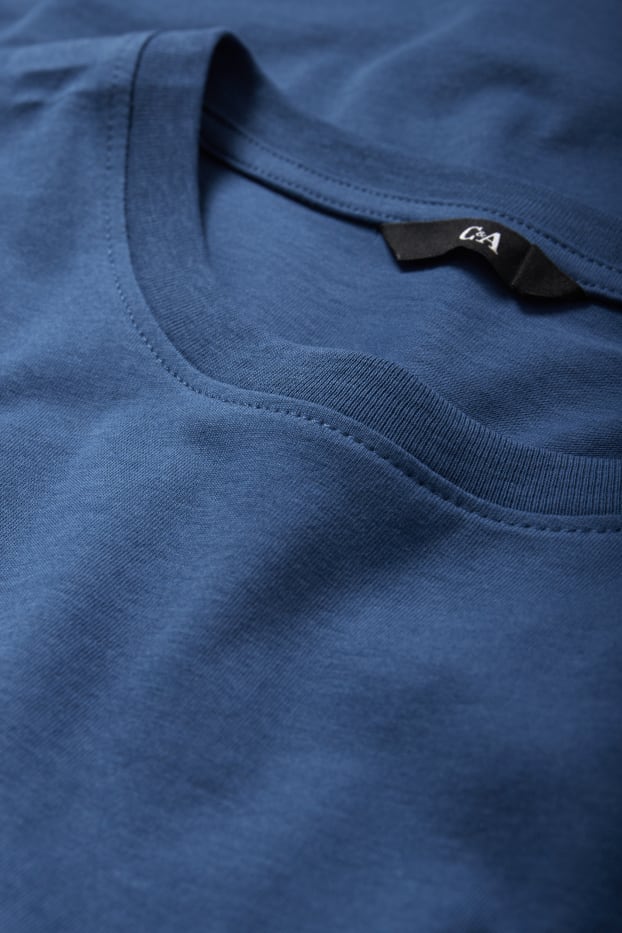 Heren - T-shirt - regular fit  - blauw