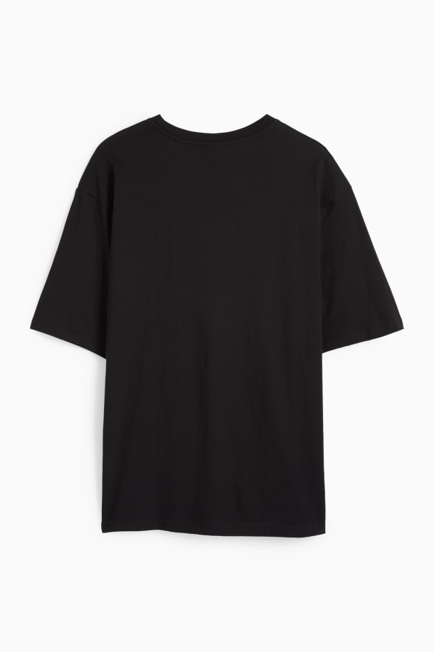 Hommes - T-shirt surdimensionné - noir