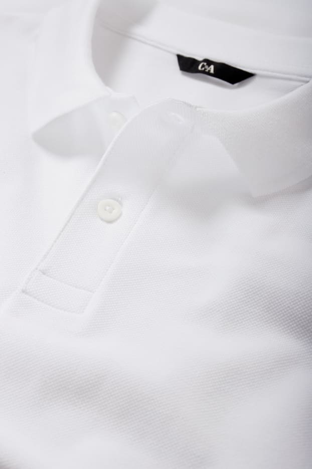Heren - Poloshirt - regular fit - wit