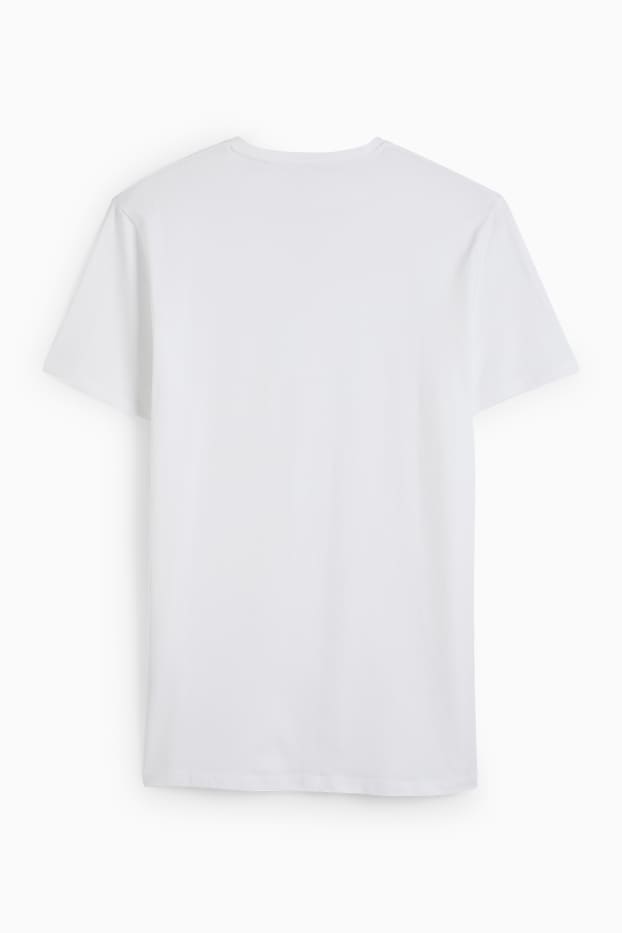 Men - T-shirt - slim fit - Flex - white