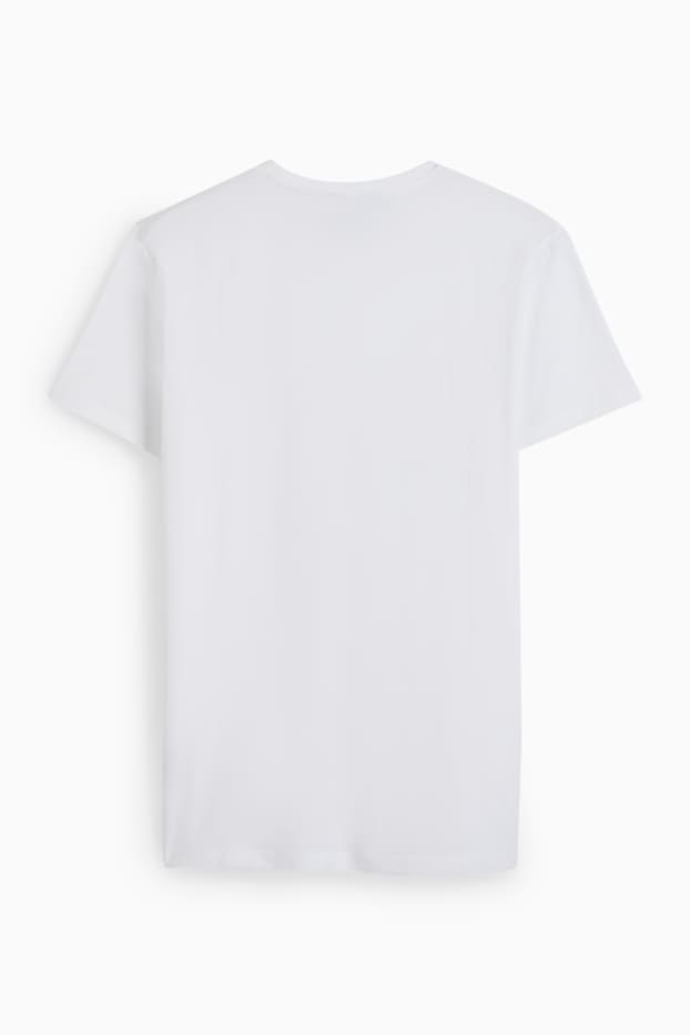 Men - T-shirt - slim fit - Flex - white