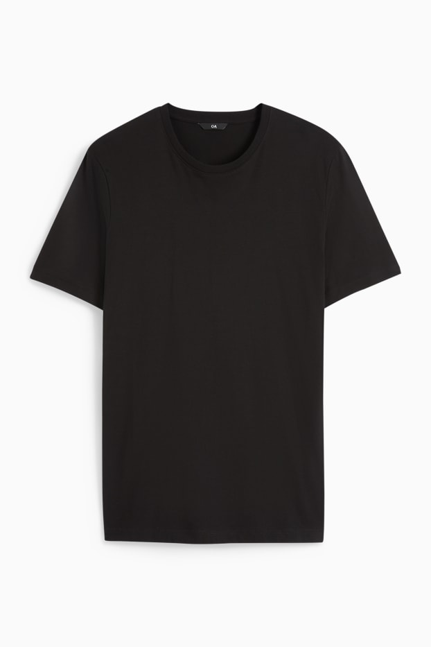 Men - T-shirt - regular fit  - black