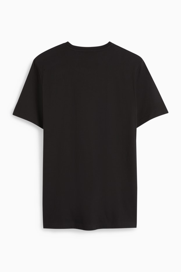 Men - T-shirt - regular fit  - black