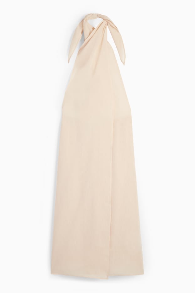 Femmes - Robe portefeuille - saumon
