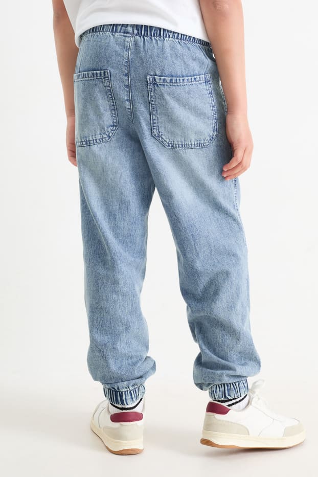 Kinderen: jongens - Loose fit jeans - jeanslichtblauw