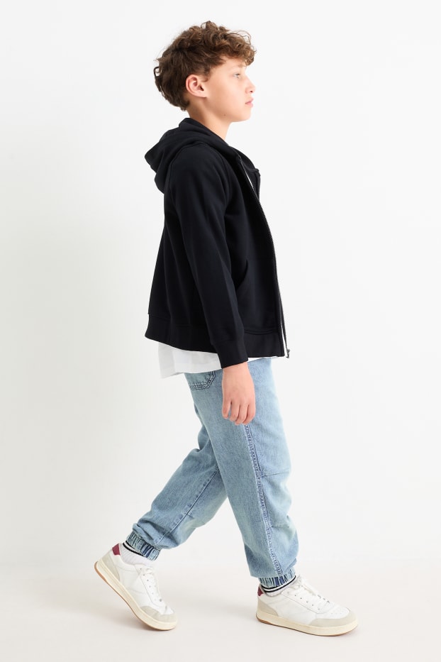 Kinderen: jongens - Loose fit jeans - jeanslichtblauw