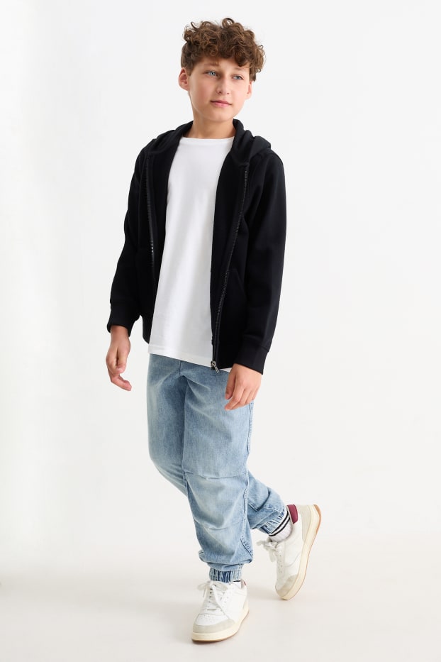 Kinderen: jongens - Loose fit jeans - jeanslichtblauw