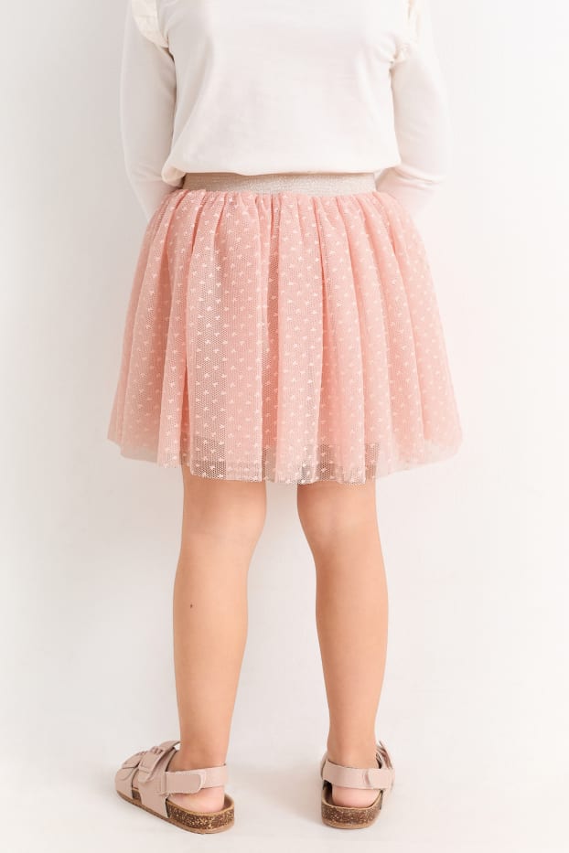 Enfants filles - Jupe - à pois - rose