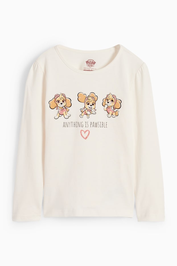 Bambine - PAW Patrol - Skye - maglia a maniche lunghe - bianco crema