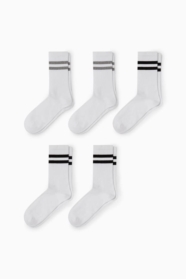 Herren - Multipack 5er - Tennissocken - weiss